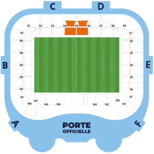 Plan Tribune EST CENTRALE