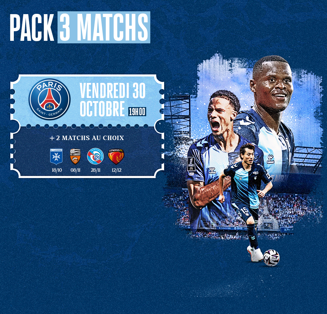 Pack 3 matchs PSG